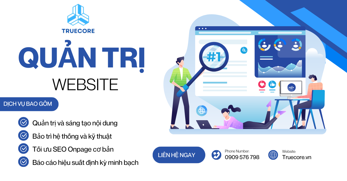 dịch vụ quản lý website chuẩn seo uy tín, chất lượng