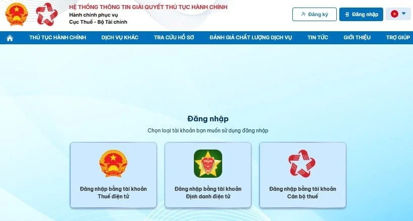 Đăng nhập tài khoản