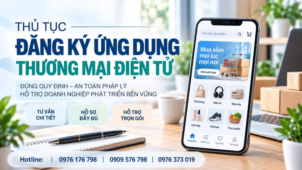 thủ tục đăng ký ứng dụng thương mại điện tử
