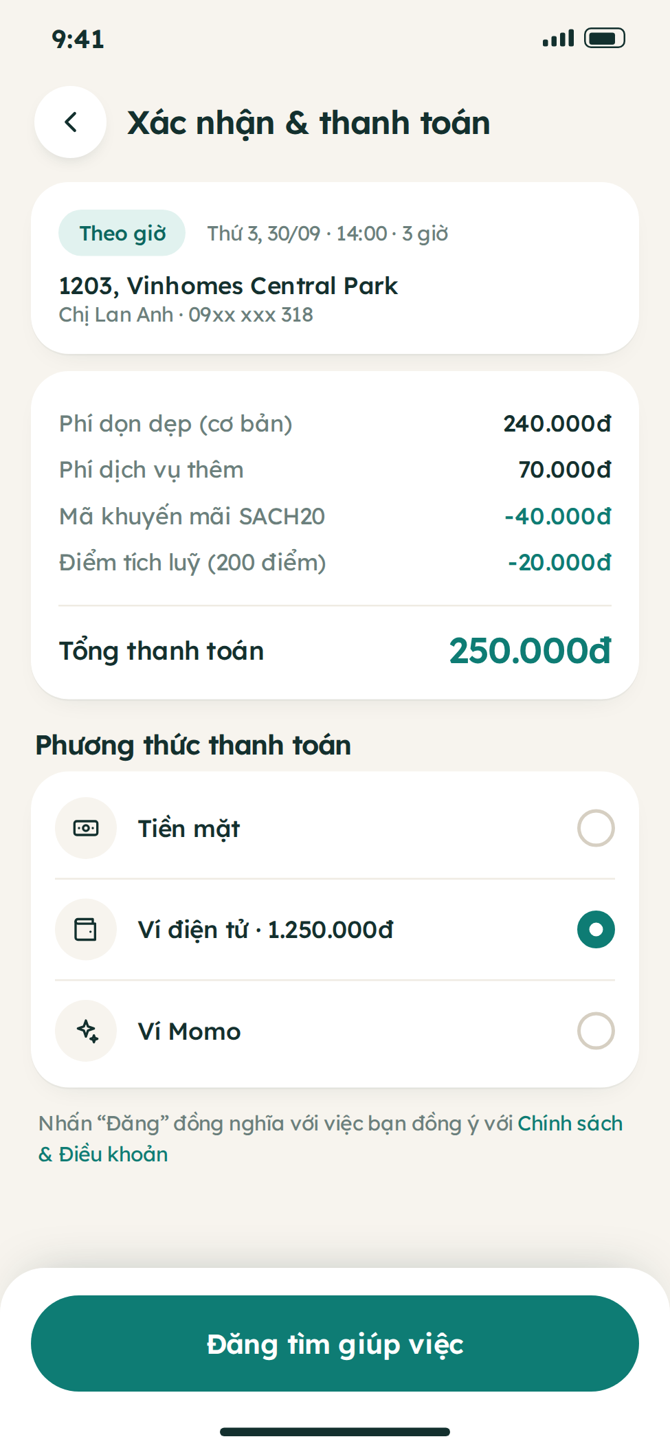 Giao diện app mobile theo yêu cầu