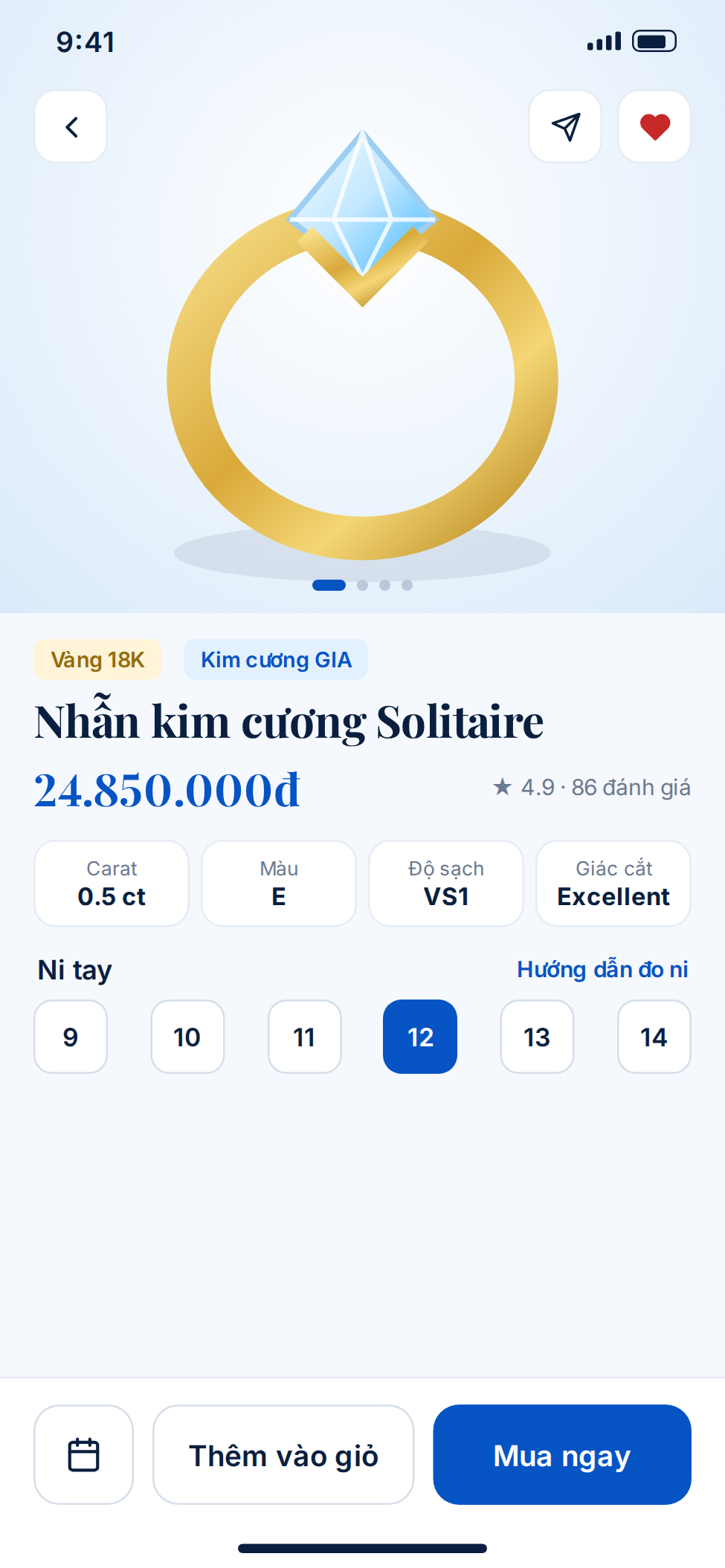 Quy trình khách hàng sử dụng app bán trang sức